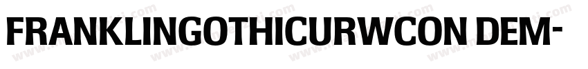 FRANKLINGOTHICURWCON DEM字体转换